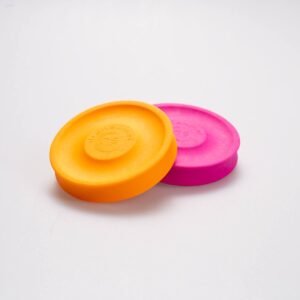 Mini-Frisbee in Orange und Pink