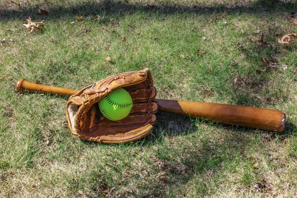 Baseballschläger im Park
